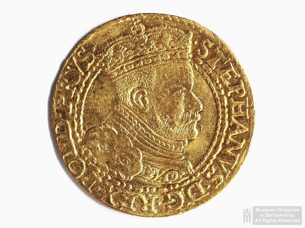 Złoty dukat gdański króla Stefana Batorego