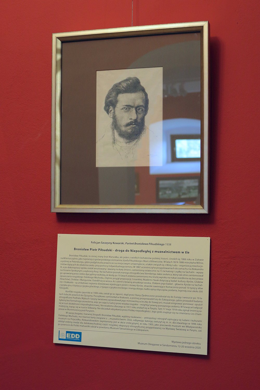 Ekspozycja portretu Bronisława Piłsudskiego