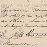 Zdjęcie Gustawa Morcinka z autografem z 1935 r.