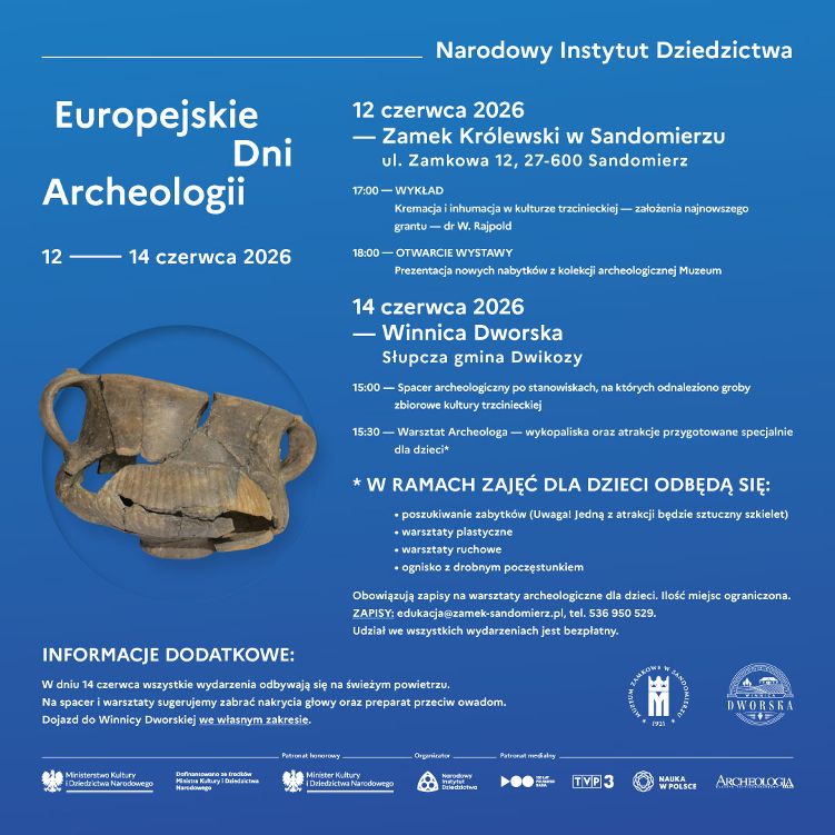 Europejskie Dni Archeologii w Sandomierzu.